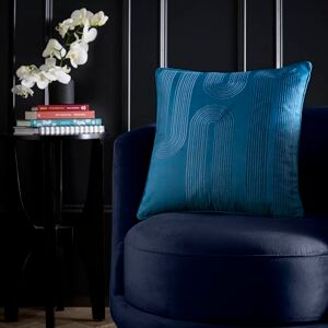 HOUSE LLEWELYN - BOWEN Laurence Llewelyn‑Bowen Diva Embroidery Velvet Filled Cushion 43 x 43cm – Teal Decorative Scatter Pillow with Luxurious Soft Velvet Cover and Intricate Embroidered Detailing, Stylish Accent Cushion HOUSE LLEWELYN - BOWEN Laurence Llewelyn‑Bowen Diva Embroidery Velvet Filled Cushion 43 x 43cm – Teal Decorative Scatter Pillow with Luxurious Soft Velvet Cover and Intricate Embroidered Detailing, Stylish Accent Cushion
