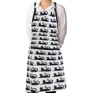 Premier Housewares Black & White Kitchen Apron with White Neck Cooking Apron for Men. Women Chef Apron for Domestic, Commercial Use Apron with Stripe Pattern Design Premier Housewares Black & White Kitchen Apron with White Neck Cooking Apron for Men. Women Chef Apron for Domestic, Commercial Use Apron with Stripe Pattern Design