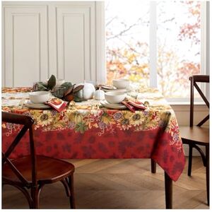 Elrene Fall Tablecloth, Polyester, Multicolor, 70" x 52" (Rectangular) Elrene Fall Tablecloth, Polyester, Multicolor, 70" x 52" (Rectangular)