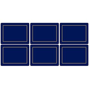 Portmeirion Pimpernel Classic Midnight Placemats, Set of 6,Multi Coloured,30.5 x 23cm Portmeirion Pimpernel Classic Midnight Placemats, Set of 6,Multi Coloured,30.5 x 23cm