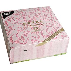 Papstar Royal Collection #85002 Serviettes 1/4 Fold 40 cm x 40 cm Fuchsia Damascato Papstar Royal Collection #85002 Serviettes 1/4 Fold 40 cm x 40 cm Fuchsia Damascato