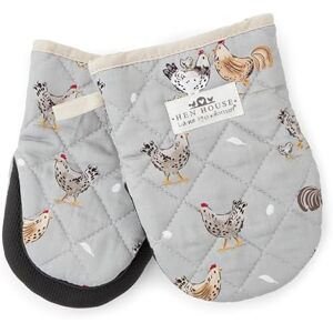 Cooksmart Hen House Lane Set of 2 Neoprene Microwave Mitts British Designed Farmhouse Mini Oven Gloves Heat-Resistant Up to 100°C Stylish & Protective Kitchen Essentials Machine Washable Cooksmart Hen House Lane Set of 2 Neoprene Microwave Mitts British Designed Farmhouse Mini Oven Gloves Heat-Resistant Up to 100°C Stylish & Protective Kitchen Essentials Machine Washable