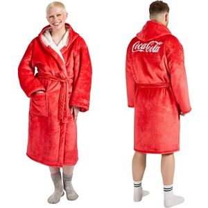 The Gift Scholars Officially Licensed Coca-Cola Sherpa Dressing Gown – Retro Red Coke Robe with Soft Lining (Unisex)– Adults 3XL The Gift Scholars Officially Licensed Coca-Cola Sherpa Dressing Gown – Retro Red Coke Robe with Soft Lining (Unisex)– Adults 3XL