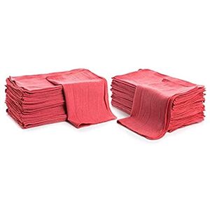 Simpli-Magic Cleaning Solutions Shop Towels (Pack of 50) 12” X 14” Reusable Cotton Towels Perfect for Cleaning, Mechanic, Auto and Home. Commercial Grade Shop Rags (Red) Simpli-Magic Cleaning Solutions Shop Towels (Pack of 50) 12” X 14” Reusable Cotton Towels Perfect for Cleaning, Mechanic, Auto and Home. Commercial Grade Shop Rags (Red)