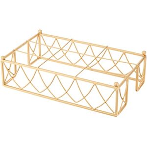 Boston International Guest Towel Napkin Holder, Metal, Matte Gold, 9 x 5.25-Inches Boston International Guest Towel Napkin Holder, Metal, Matte Gold, 9 x 5.25-Inches