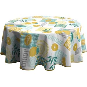 Le linge de Jules Stain Resistant Tablecloth Lemon Oval 150 x 240 cm Le linge de Jules Stain Resistant Tablecloth Lemon Oval 150 x 240 cm