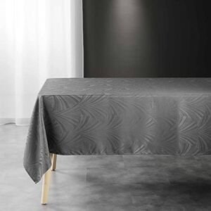 Douceur d'Intérieur Rectangular Tablecloth 140 x 240 cm Charcoal Jacquard Lolly Douceur d'Intérieur Rectangular Tablecloth 140 x 240 cm Charcoal Jacquard Lolly