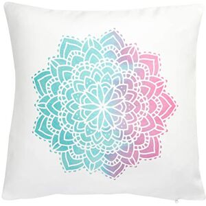 Bonamaison , Decorative Cushion Cover 100% Polyester 50x50cm Designed and Manufactured in Turkey Bonamaison , Decorative Cushion Cover 100% Polyester 50x50cm Designed and Manufactured in Turkey