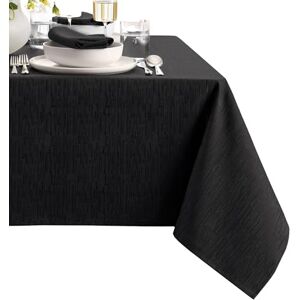Elrene Home Fashions Black Rectangle Tablecloth - Tablecloth Elrene Home Fashions Black Rectangle Tablecloth - Tablecloth