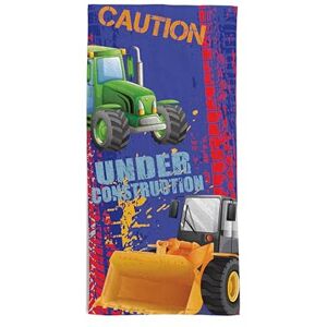 hermet Scraper, Truck, Tractor, Children's Beach Towel, 70 x 140 cm, Beach or Pool Towel with Scrapers, Trucks and Tractors, 100% Soft Cotton, Lightweight and Practical hermet Scraper, Truck, Tractor, Children's Beach Towel, 70 x 140 cm, Beach or Pool Towel with Scrapers, Trucks and Tractors, 100% Soft Cotton, Lightweight and Practical