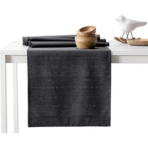 AmeliaHome Table Runner 30 x 100 cm Lotus Effect Water-Repellent Snakeskin Pattern Anthracite Vesta AmeliaHome Table Runner 30 x 100 cm Lotus Effect Water-Repellent Snakeskin Pattern Anthracite Vesta