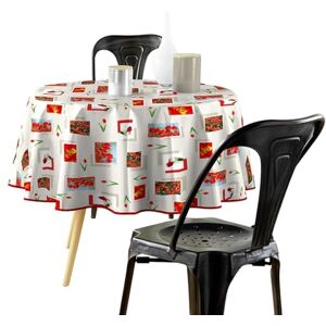 Douceur d'Intérieur , Round Tablecloth (Diameter 160 cm) Tulip, PVC Photoprint Douceur d'Intérieur , Round Tablecloth (Diameter 160 cm) Tulip, PVC Photoprint