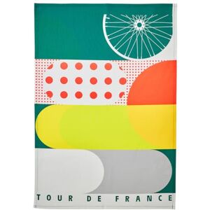 Coucke Printed Cotton Tea Towel, Tour de France, La Grande Boucle, 50 x 75 cm Coucke Printed Cotton Tea Towel, Tour de France, La Grande Boucle, 50 x 75 cm