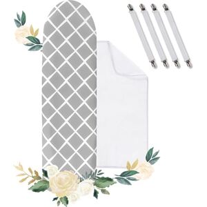 BillyBath Turbo Ironing Board Cover - Gray - 110–125 CM - Ironing Board Cover BillyBath Turbo Ironing Board Cover - Gray - 110–125 CM - Ironing Board Cover