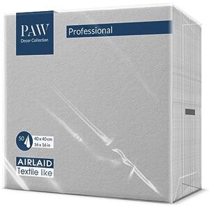 PAW Silver Fabric-Like Airlaid Napkins - Napkins PAW Silver Fabric-Like Airlaid Napkins - Napkins
