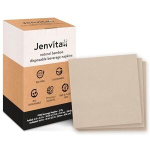 Ibambo Bamboo Cocktail Napkins - 1000 Pack - Ecofriendly - Bar and Party Ibambo Bamboo Cocktail Napkins - 1000 Pack - Ecofriendly - Bar and Party