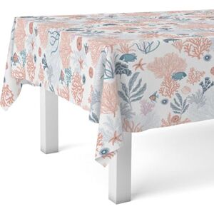 ECOMMERC3 Oilcloth Tablecloth Round Table Size 140 Round Style, Durability and Easy Cleaning for Your Table Stain Resistant and Waterproof Oilcloth Tablecloth Reef Red ECOMMERC3 Oilcloth Tablecloth Round Table Size 140 Round Style, Durability and Easy Cleaning for Your Table Stain Resistant and Waterproof Oilcloth Tablecloth Reef Red