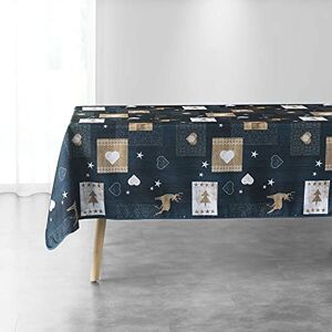 Douceur d'Intérieur Augustin Blue Rectangular Tablecloth 150 x 300 cm Douceur d'Intérieur Augustin Blue Rectangular Tablecloth 150 x 300 cm