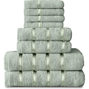 GC GAVENO CAVAILIA 8 Piece Towel Bale Set, Quick Dry Highly Absorbent Cotton Towel Sets Bathroom, Duck Egg Towels Sets 450 GSM, 4x Face Towel 2x Hand Towels 2x Bath Towels GC GAVENO CAVAILIA 8 Piece Towel Bale Set, Quick Dry Highly Absorbent Cotton Towel Sets Bathroom, Duck Egg Towels Sets 450 GSM, 4x Face Towel 2x Hand Towels 2x Bath Towels