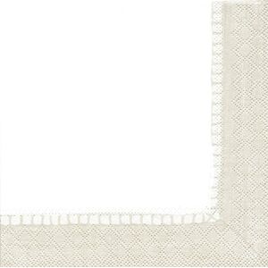 Caspari Entertaining with Linen Natural, Cocktail Napkin, Box of 40 Caspari Entertaining with Linen Natural, Cocktail Napkin, Box of 40
