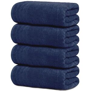 Tens Towels Large Bath Towels, 100% Cotton, 30 x 60 Inches Extra Large Bath Towels, Lighter Weight, Quicker to Dry, Super Absorbent, Perfect Bathroom Towels (Pack of 4, Navy) Tens Towels Large Bath Towels, 100% Cotton, 30 x 60 Inches Extra Large Bath Towels, Lighter Weight, Quicker to Dry, Super Absorbent, Perfect Bathroom Towels (Pack of 4, Navy)