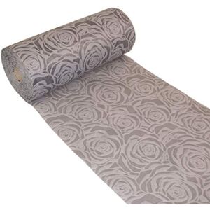 Deko AS GmbH Dekolor® 56-300-25-32 Rose Table Runner Waterproof with Lotus Effect Roses Grey 300 mm Width 25 m Roll Deko AS GmbH Dekolor® 56-300-25-32 Rose Table Runner Waterproof with Lotus Effect Roses Grey 300 mm Width 25 m Roll