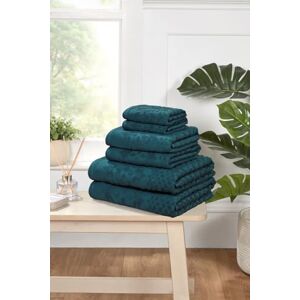Rapport Home Versailles Jacquard 6-Piece Towel Bale Luxurious 100% Cotton 500GSM Bathroom Set for Soft Absorbent Comfort and Elegant Style Bale Lagoon Rapport Home Versailles Jacquard 6-Piece Towel Bale Luxurious 100% Cotton 500GSM Bathroom Set for Soft Absorbent Comfort and Elegant Style Bale Lagoon