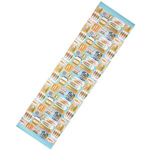 Dexam Table Runner, 60% Recycled Cotton 40% Cotton, Vintage Sardine Print, Colourful, 200 x 40cm, Coastal Style, Machine Washable at 30C Dexam Table Runner, 60% Recycled Cotton 40% Cotton, Vintage Sardine Print, Colourful, 200 x 40cm, Coastal Style, Machine Washable at 30C
