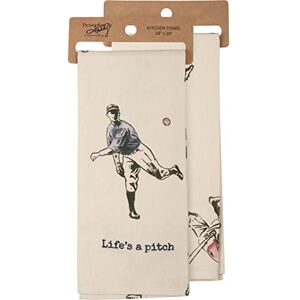 Primitives by Kathy Life's A Pitch Decorative Kitchen Towel Primitives by Kathy Life's A Pitch Decorative Kitchen Towel