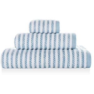 Sorema NewYork Hand Towel Set 30 x 50/50 x 100/70 x 140 White/Blue Sorema NewYork Hand Towel Set 30 x 50/50 x 100/70 x 140 White/Blue