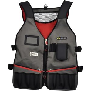 C.K MAGMA Technicians Tool Vest, Water Resistant, Adjustable and Breathable Utility Apron for Electricians, Plumbers and Tradesmen, Work Vest with 14 Pockets and Holders, MA2729 by CK Tools C.K MAGMA Technicians Tool Vest, Water Resistant, Adjustable and Breathable Utility Apron for Electricians, Plumbers and Tradesmen, Work Vest with 14 Pockets and Holders, MA2729 by CK Tools