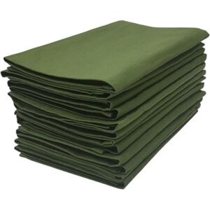 Penguin Home Set of 12 Reusable Cloth Napkins 45 x 45 cm (17"X17") 100% Cotton, Solid Dyed Twill Weave, Soft and Durable, Perfect for Hotels, Restaurants & Events Mint Green,Machine Washable Penguin Home Set of 12 Reusable Cloth Napkins 45 x 45 cm (17"X17") 100% Cotton, Solid Dyed Twill Weave, Soft and Durable, Perfect for Hotels, Restaurants & Events Mint Green,Machine Washable
