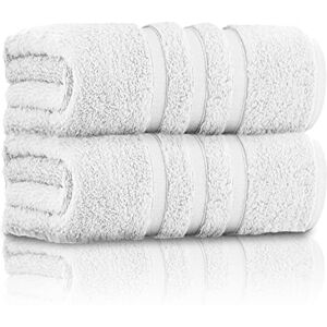 GC GAVENO CAVAILIA Pack of 2 Ultra Soft Super Absorbent Bath Sheets, 550 GSM 100% Cotton Line Texture Towels, Egyptian, White, 80x140 Cm GC GAVENO CAVAILIA Pack of 2 Ultra Soft Super Absorbent Bath Sheets, 550 GSM 100% Cotton Line Texture Towels, Egyptian, White, 80x140 Cm