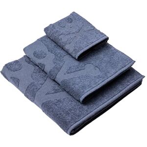 Scalpers Skull Bath Towel Set (Vanity 30 x 50 cm + Hands 50 x 90 cm + Bath 70 x 140 cm) 100% Cotton Blue Home Scalpers Skull Bath Towel Set (Vanity 30 x 50 cm + Hands 50 x 90 cm + Bath 70 x 140 cm) 100% Cotton Blue Home