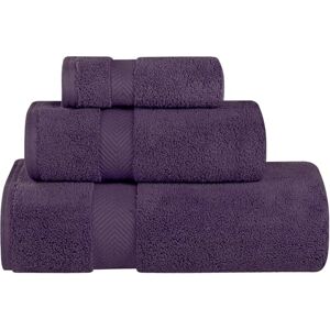 Superior Collection 100% Zero Twist Cotton Super Soft and Absorbent 3-Piece Towel Set, Grape Seed Superior Collection 100% Zero Twist Cotton Super Soft and Absorbent 3-Piece Towel Set, Grape Seed
