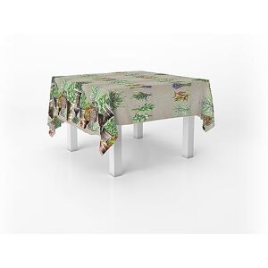 Italian Bed Linen Digital Print Tablecloth Stain Resistant 150 x 150 cm Perfumi d'Italia Italian Bed Linen Digital Print Tablecloth Stain Resistant 150 x 150 cm Perfumi d'Italia