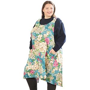 APRONNER Big Plus Size Aprons for Women with Pockets Cotton Linen Baking Kitchen Cooking, Wealth Flower, 5X-Large APRONNER Big Plus Size Aprons for Women with Pockets Cotton Linen Baking Kitchen Cooking, Wealth Flower, 5X-Large