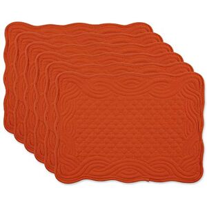 DII Quilted Farmhouse Collection Tabletop, Placemat Set, Pumpkin Spice, 6 Piece DII Quilted Farmhouse Collection Tabletop, Placemat Set, Pumpkin Spice, 6 Piece