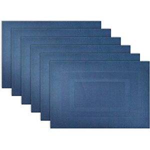 DII PVC Tabletop Collection Woven Indoor/Outdoor, Placemat Set, 13x17.25, Nautical Blue, 6 Piece DII PVC Tabletop Collection Woven Indoor/Outdoor, Placemat Set, 13x17.25, Nautical Blue, 6 Piece