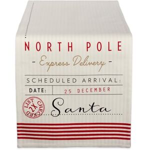 DII SANTAS WORKSHOP TABLE RUNNER 14x108, Cotton DII SANTAS WORKSHOP TABLE RUNNER 14x108, Cotton