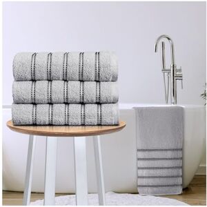 GC GAVENO CAVAILIA Stripe Bath Sheets Extra Large 3Pack 600GSM Towels Bath Sheets Quick Dry & Water Absorbent Towels Set Lightweight Hotel Quality Thick Cotton Towel Bath Sheet 90x150 Cm, Grey GC GAVENO CAVAILIA Stripe Bath Sheets Extra Large 3Pack 600GSM Towels Bath Sheets Quick Dry & Water Absorbent Towels Set Lightweight Hotel Quality Thick Cotton Towel Bath Sheet 90x150 Cm, Grey