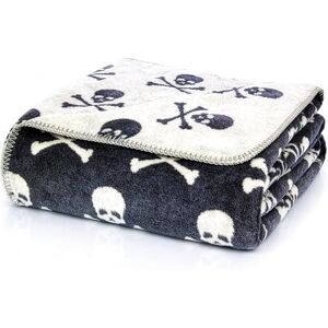 Glart Light Grey Skull XL Blanket - Blanket Glart Light Grey Skull XL Blanket - Blanket