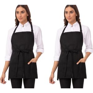 Chef Works Unisex Three Pocket Apron, Black, 2 Pack, One size Chef Works Unisex Three Pocket Apron, Black, 2 Pack, One size