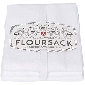 Now Designs Classic Floursack Kitchen Towels, Set of Three, White Now Designs Classic Floursack Kitchen Towels, Set of Three, White