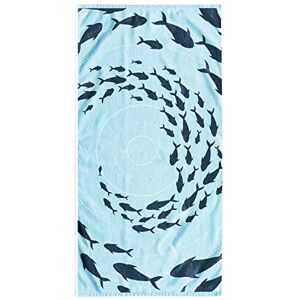 DecoKing Beach Towel Large 90 x 180 cm Cotton Terry Velour Bath Towel Blue Dark Blue Shoal DecoKing Beach Towel Large 90 x 180 cm Cotton Terry Velour Bath Towel Blue Dark Blue Shoal