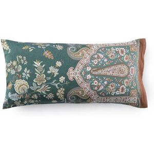 Bassetti Indian Roses 9333310 Cushion Cover for Bed Linen 100% Cotton Satin in Green V1 Dimensions 40 x 80 cm Bassetti Indian Roses 9333310 Cushion Cover for Bed Linen 100% Cotton Satin in Green V1 Dimensions 40 x 80 cm