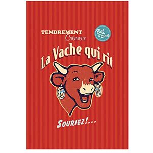 Lacow qui Laughing Retro Tea Towel Red - Tea Towel Lacow qui Laughing Retro Tea Towel Red - Tea Towel