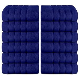 GC GAVENO CAVAILIA Premium Face Towel Set 12 Pcs 100% Ringspun Egyptian Cotton Wash Cloths Highly Absorbent and Quick Dry (30X30 cm) 500 GSM Fingertip Towels Easycare & Durable Royal Blue GC GAVENO CAVAILIA Premium Face Towel Set 12 Pcs 100% Ringspun Egyptian Cotton Wash Cloths Highly Absorbent and Quick Dry (30X30 cm) 500 GSM Fingertip Towels Easycare & Durable Royal Blue