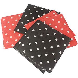 GoodsBeauty Red Black Polka Dot Paper Napkins 80count, Decorative Dinner Luncheon Napkins for Party Events, Folded 6.5” x 6.5”, Unfolded 13” x 13” GoodsBeauty Red Black Polka Dot Paper Napkins 80count, Decorative Dinner Luncheon Napkins for Party Events, Folded 6.5” x 6.5”, Unfolded 13” x 13”