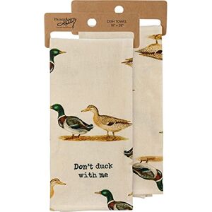 Primitives by Kathy 109826 Kitchen Towel Don't Duck with Me, 28-inch Primitives by Kathy 109826 Kitchen Towel Don't Duck with Me, 28-inch